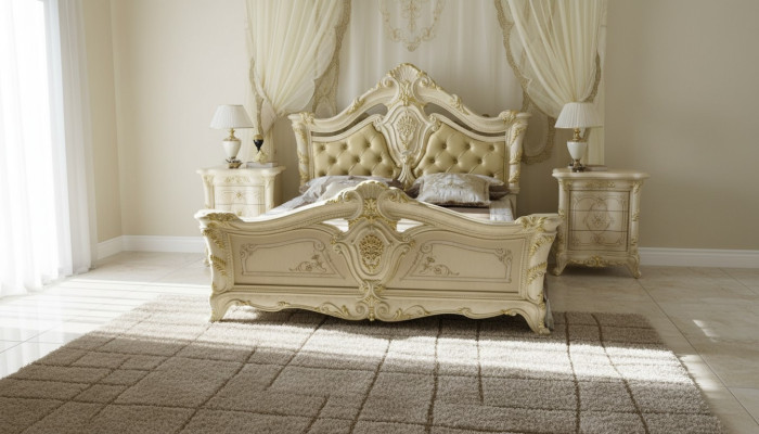 Chesterfield Bedroom Baroque Furniture Textile Classic Bed Luxury