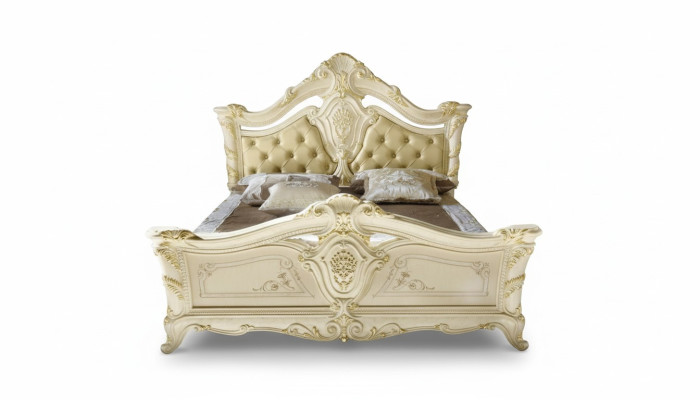 Chesterfield Bedroom Baroque Furniture Textile Classic Bed Luxury
