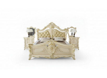Bedroom luxury bed nightstand dresser complete set furniture hotel
