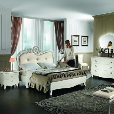 Complete set bed, nightstand, dresser new design bedroom 5-piece bedroom