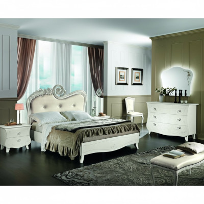Complete set bed, nightstand, dresser new design bedroom 5-piece bedroom