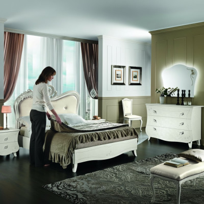 Design Furniture Classic Luxury Beds New Bed 2x Nightstands Bedroom Set 3-Piece