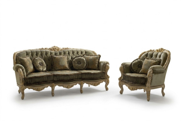 Italian design sofa set 3+1 seater couch cushion set furniture