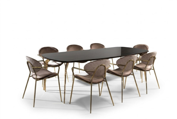 Furniture Set Group Table + 6 Chair Set Dining Table Suite Dining Room 7-piece.