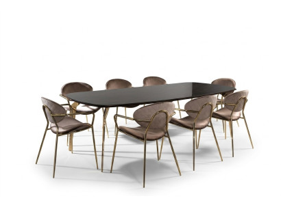 Furniture Set Group Table + 6 Chair Set Dining Table Suite Dining Room 7-piece.