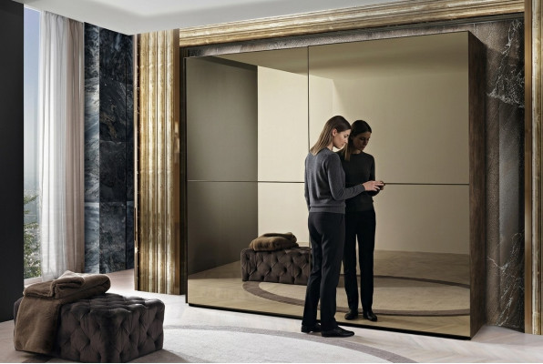 Cabinets Bedroom Wood Furniture New Classic Wardrobe Modern