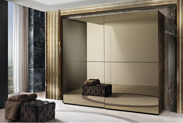 Cabinets Bedroom Wood Furniture New Classic Wardrobe Modern