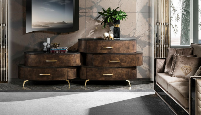 Luxury wood chest of drawers, cabinet, shelf, console furniture, new dresser design cabinet