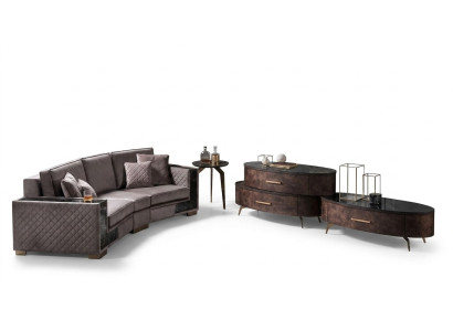 Design living room wall unit sideboard 2x wall shelf TV chest sideboard 4-piece set RTV