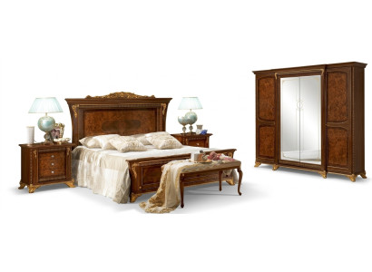 Luxury Group Set New Bed 2x Nightstand 3-piece Bedroom Set