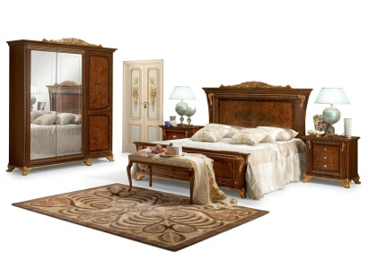 Bedroom Baroque Rococo Wood Furniture Bed Upholstery Luxury Double Beds