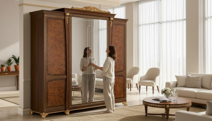 Wardrobe MobilPiu Luxury Solid Wood Wardrobes Bedroom New