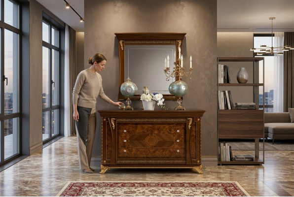 Cabinet Cabinets Solid Dressers Living Room Dresser Drawers Wood Sideboard