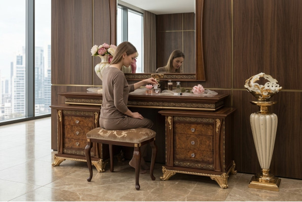 Dressing table Baroque antique style vanity table tables console table