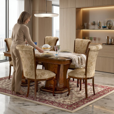 Chair, wood, brown, Italian furniture, upholstery, living room, armchairs, luxury, armchair.