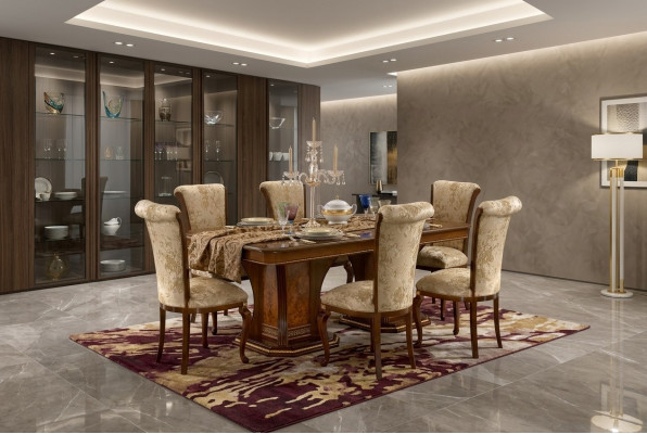 Dining Room Set Furniture Chairs 6x Group Dining Set Antique Style Table 7-piece New