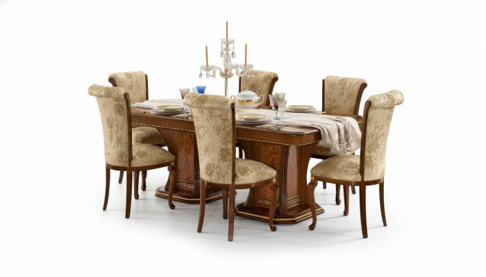 Dining Room Set Furniture Chairs 6x Group Dining Set Antique Style Table 7-piece New