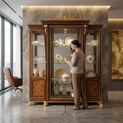 Display cabinet dining room sideboard wood cabinets furniture living room sideboard glass cabinet
