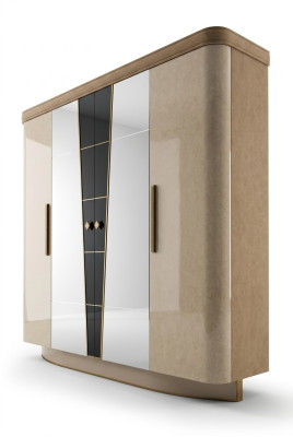 Bedroom furniture Italy wooden wardrobe solid wood closet massive