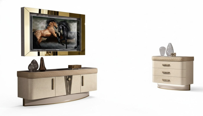 Modern living room set with a sideboard, RTV, living room walls, living room set, TV frame.