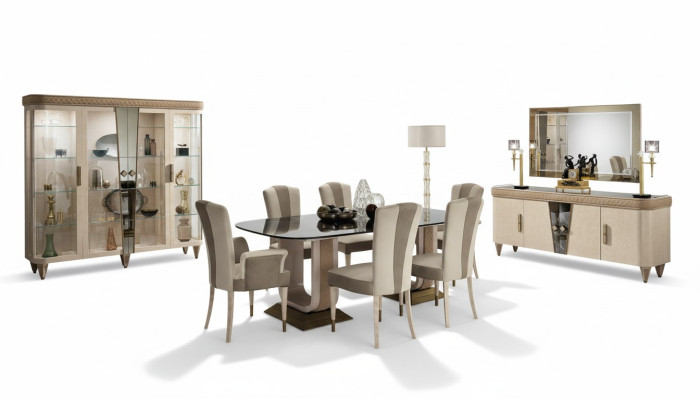 Furnishing tables countertop in marble look new luxury Italian design