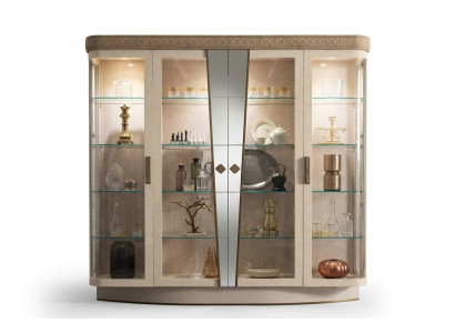 Showcase Living Room Cabinets Sideboard Cabinet Classic Display Cabinet Shelf Glass New
