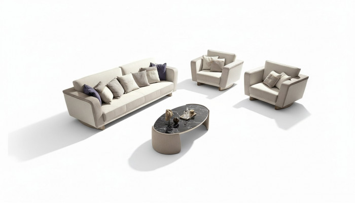 Italian furniture sofa set 3+1+1 seater design sofa upholstered couches couch