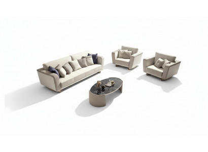 Italian furniture sofa set 3+1+1 seater design sofa upholstered couches couch