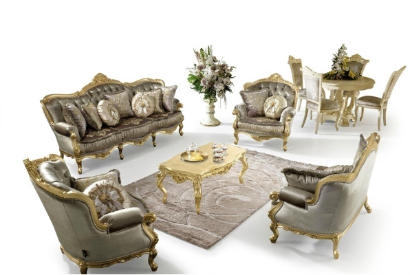 Suite 3-2-1 seater coffee table side table living landscape sofa couch 5-piece.