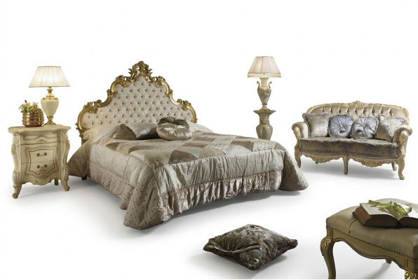 Bed with 2x Nightstand 3-piece Bedroom Set Designer Hotel Bedding Set New