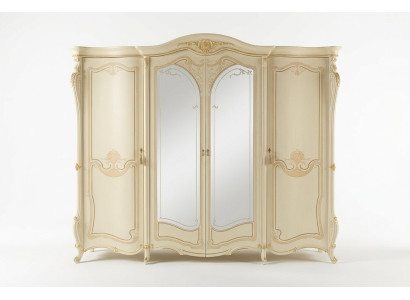 Bedroom furniture Italy wooden wardrobe closet solid real wood.