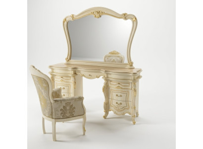 Dressing table + chair dressing table cosmetic table mirror dresser tables 3-piece set