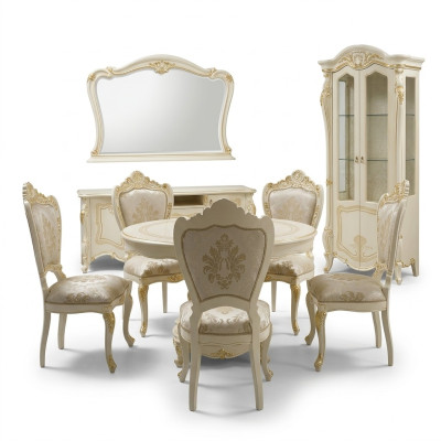 Dining Room Set Table + 4 Chairs Dining Room Chair Set Table Group Set 5 pcs.