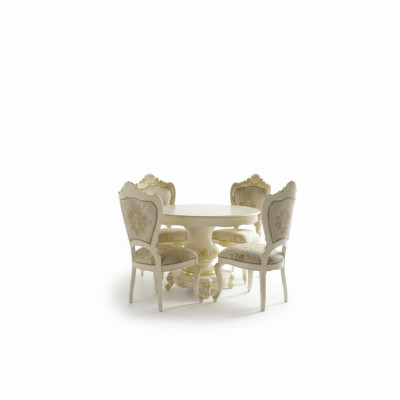Luxury Round Table Solid Wood Italian Dining Room Tables Round Furniture Dining Table New