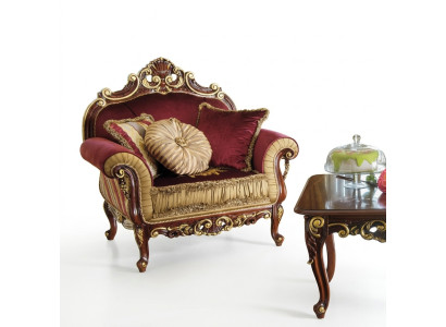 Armchair Design Couch Sofa Relax Fabric Lounge Club Seat Luxury Turquoise Baroque New