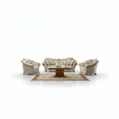 Living room fabric couch sofa set 3+1+1 seater sofa seating upholstery Italy