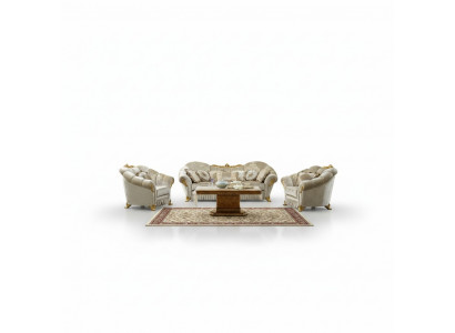 Living room fabric couch sofa set 3+1+1 seater sofa seating upholstery Italy