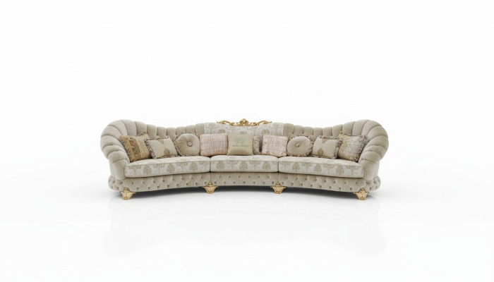 Designer sofa round corner sofa round sofa modern Italian living landscape furniture