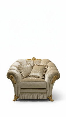 Armchair Chair Upholstery Television Leather Textile Fabric Beige Design Lounge Club Relax