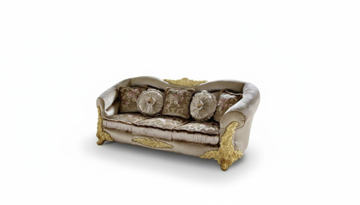 Sofa 3-seater sofas room brown Chesterfield three-seater couch upholstery design
