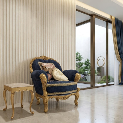 Classic design armchair living room single-seater sofa couch lounge club hotel luxury