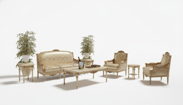 Sofa Set 3+1 Set Design Sofa Upholstery Couches Couch Classic Luxury Group