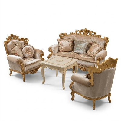 Sofa set 3+1+1 seater set sofa upholstery couch textile relax living room set new