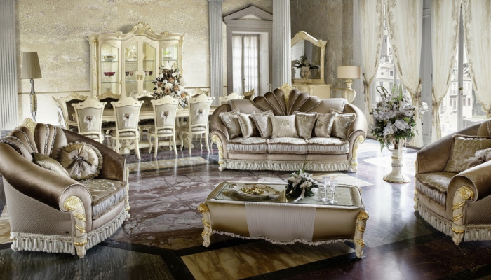 Classic Designer Couch Upholstery Sofa Set 3+1+1 Seater Couches Sofas Textile