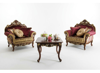 Set Chair Chairs Relax Group New Lounge Design Armchair Wood Club 2x Set New