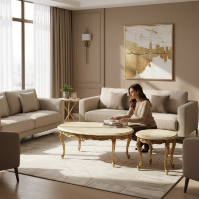 Coffee table wood table design tables Italian furniture new luxury living room table