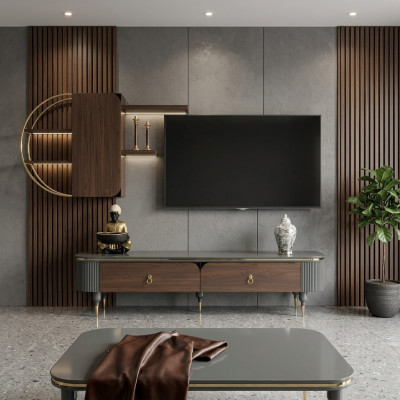 Wooden design TV furniture, shelves, wall units, shelving walls, cabinets, sideboard, low board