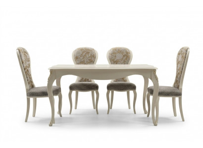 Classic table, wooden table, baroque rococo dining room, royal dining table