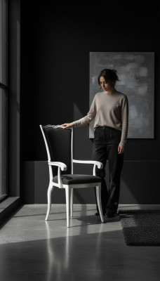 Luxury 1x Chair Dining Room Chair Armchair Living Room Chair Upholstered Chair Armrest