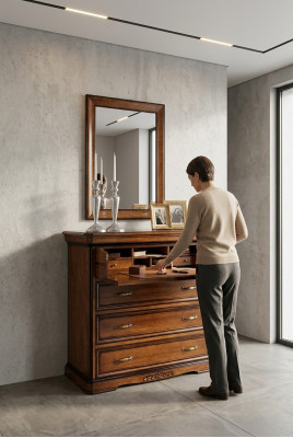 Dresser Mirror Modern Dressers Wood Design 2-piece Bedroom Set New Set